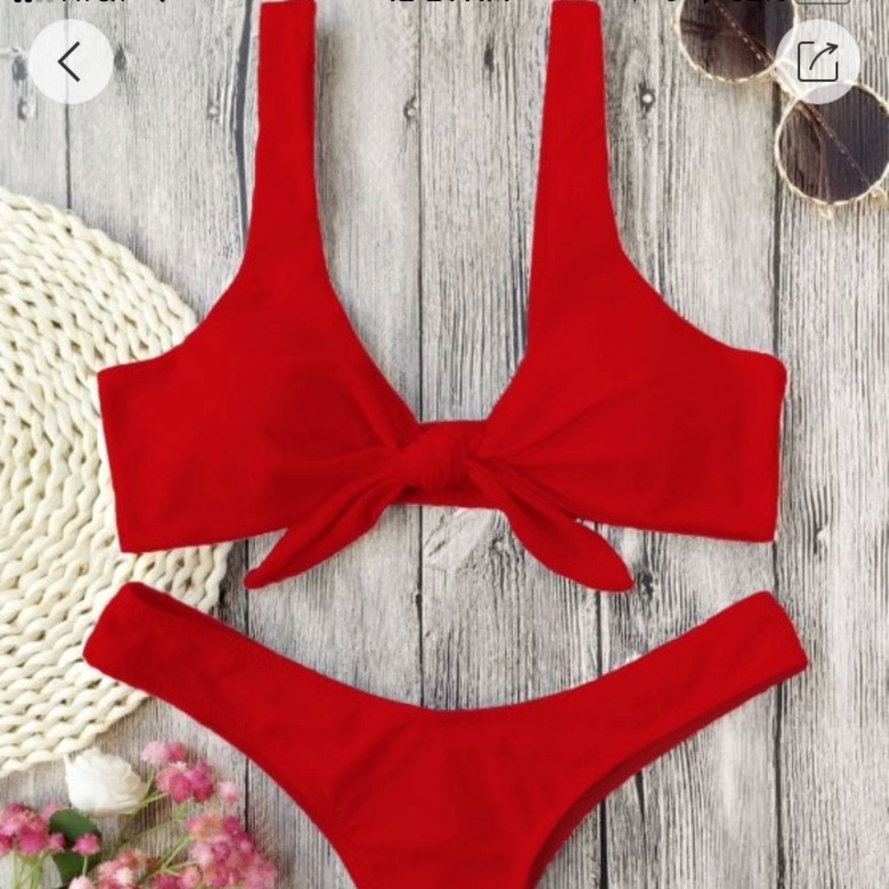 NEW! Scrunch butt  knotted thong bikini